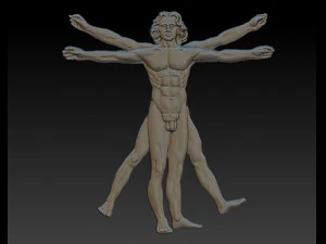 vitruvian man 3D Print Model