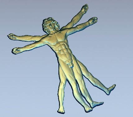 vitruvian man 3D 프린트 모델 .c4d .max .obj .3ds .fbx .stl .blend 