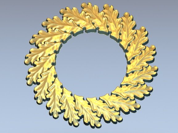 oak wreath Modelo de Impressão 3D .c4d .max .obj .3ds .fbx .stl .blend 