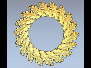 oak wreath Modelo de Impressão 3D