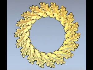 oak wreath 3D Print Model