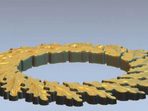 oak wreath 3D Print Model