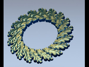 oak wreath Modelo de Impressão 3D