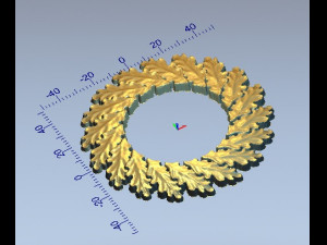 oak wreath Modelo de Impressão 3D