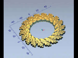 oak wreath 3D Print Model