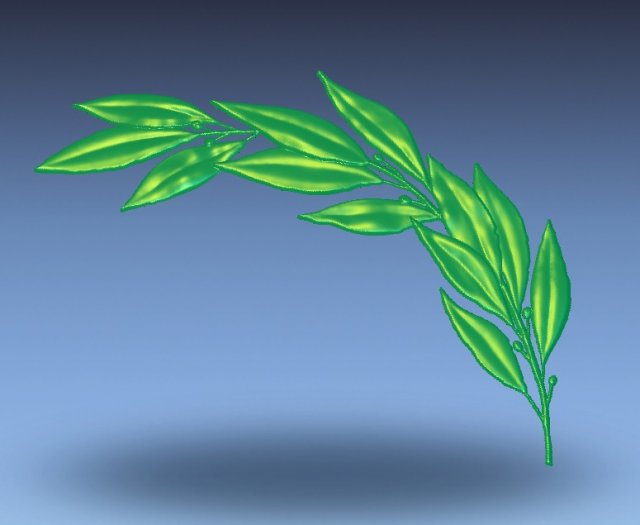 laurel 3D प्रिंट मॉडल .c4d .max .obj .3ds .fbx .stl .blend 