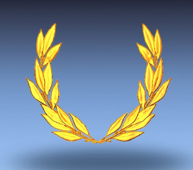laurel wreath 3D 打印模型 .c4d .max .obj .3ds .fbx .stl .blend 
