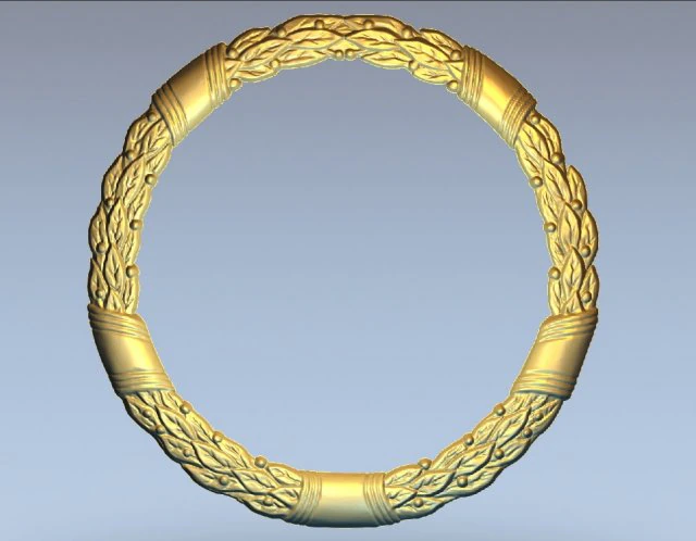 wreath 3D Print Model .c4d .max .obj .3ds .fbx .stl .blend 