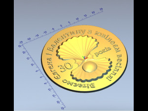 medal 30 years Model do druku 3D