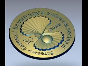 medal 30 years Model do druku 3D