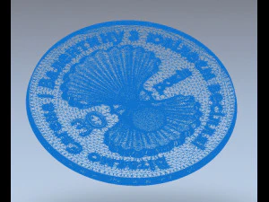 medal 30 years 3D Print Model