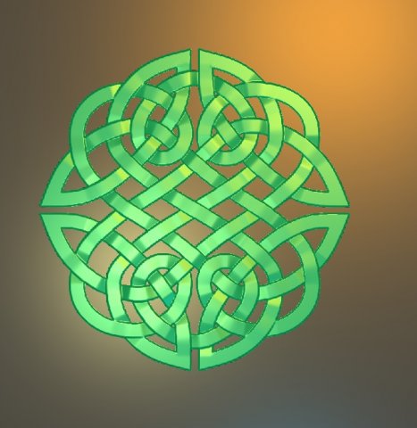 celtic ornament 3Dプリントモデル .c4d .max .obj .3ds .fbx .stl .blend 