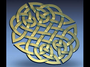 celtic ornament 3Dプリントモデル