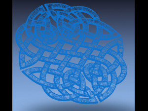 celtic ornament 3Dプリントモデル