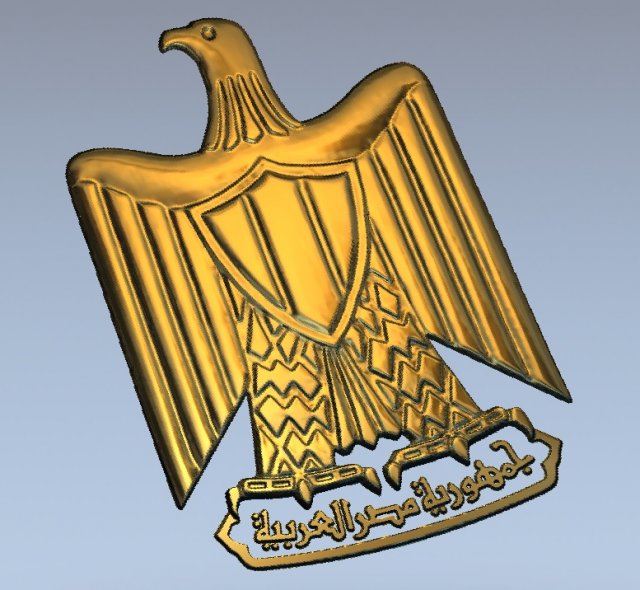 coat of arms of egypt Modèles 3D en vedette .c4d .max .obj .3ds .fbx .stl .blend 