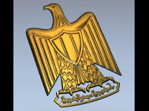 coat of arms of egypt 3D Print Model