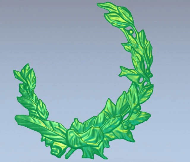 wreath 3D Print Model .c4d .max .obj .3ds .fbx .stl .blend 