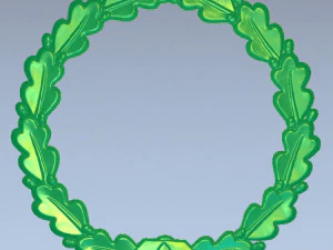 oak wreath 3D Print Model