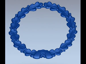 oak wreath 3D Print Model
