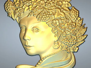 Украинская девушка 3D Принт Модель