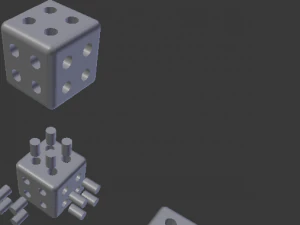 cubo ensamblado Modelo 3D