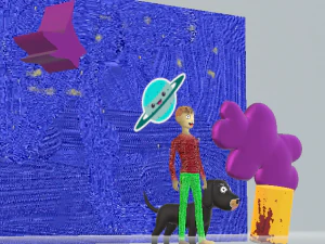 the boy and the dog 3D Model