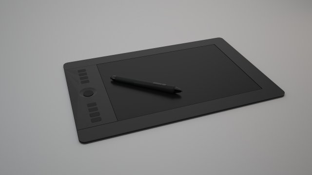 wacom intuos pro tablet s 3D Model .c4d .max .obj .3ds .fbx .stl .blend 