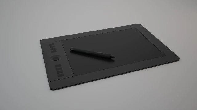 wacom intuos pro tablet s 3D Model .c4d .max .obj .3ds .fbx .stl .blend 