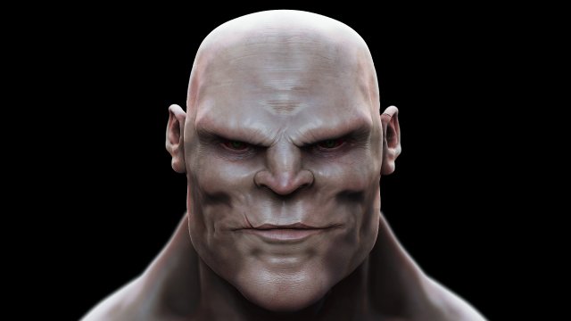 human evil face 3D-Modell .c4d .max .obj .3ds .fbx .stl .blend 