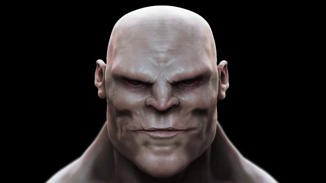 human evil face 3D Model .c4d .max .obj .3ds .fbx .stl .blend