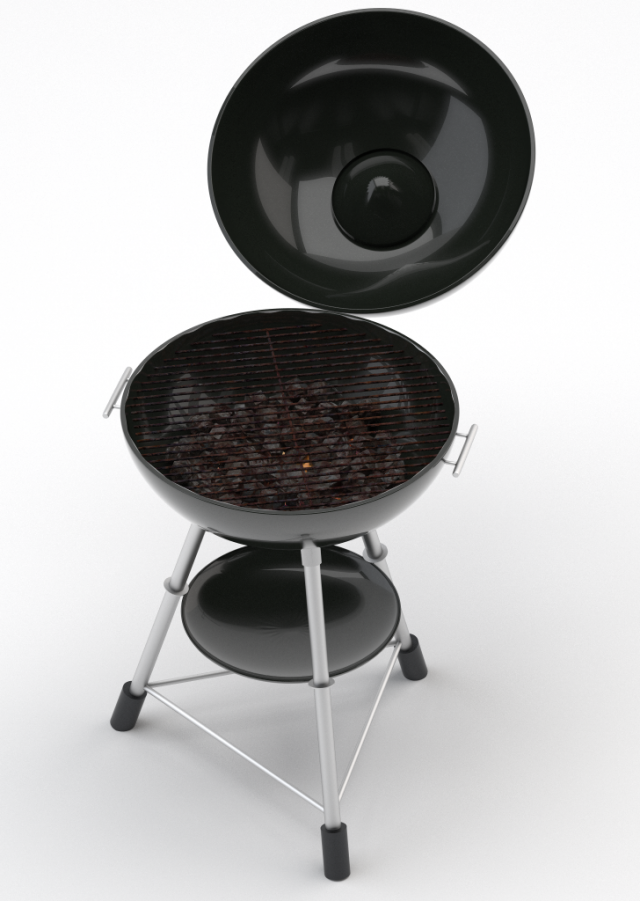 barbeque bbq 3D Model .c4d .max .obj .3ds .fbx .stl .blend 