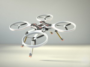 scifi concept drone robot Modello 3D