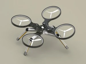scifi concept drone robot 3D Model