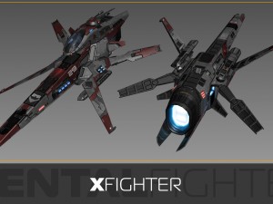 x-fighter Modello 3D