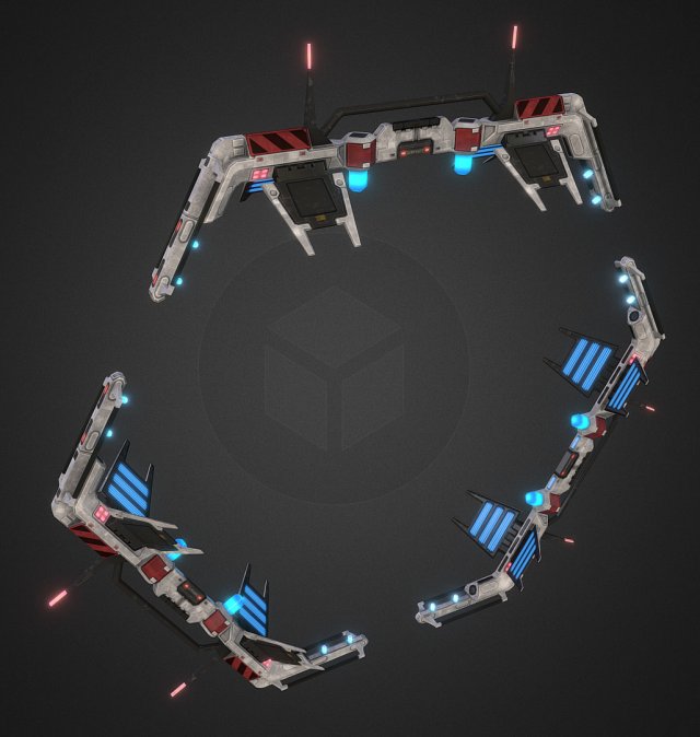 anomaly gate Modello 3D .c4d .max .obj .3ds .fbx .stl .blend 