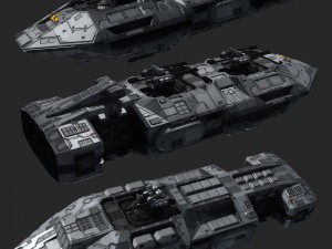 ship3pike Model 3D