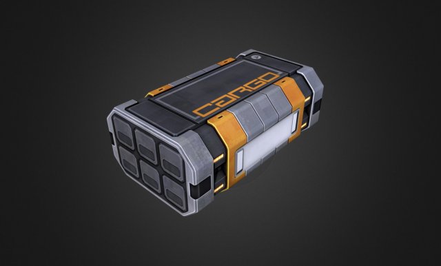 cargo container 01 3D Model .c4d .max .obj .3ds .fbx .stl .blend 