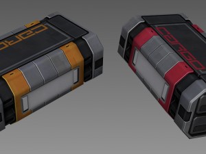 cargo container 01 3D Model