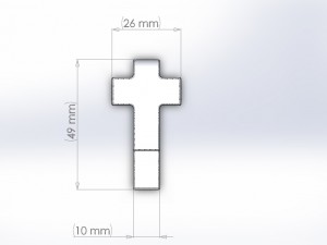 3d print cross pendant 3D 프린트 모델
