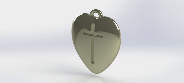 3d print heart - cross 3D Print Model .c4d .max .obj .3ds .fbx .stl .blend 