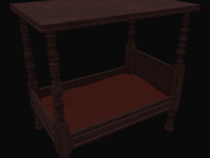 old bed 3D Model