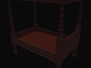 old bed 3D Model