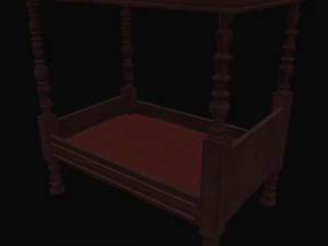 old bed 3D Model