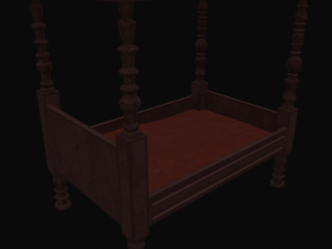 old bed 3D Model
