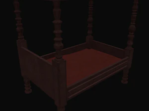 old bed 3D Model