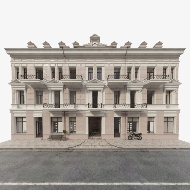 facade Modèle 3D .c4d .max .obj .3ds .fbx .stl .blend