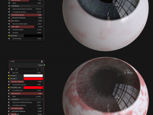 Procedural eye material only for Blender Cycles 3D Model
