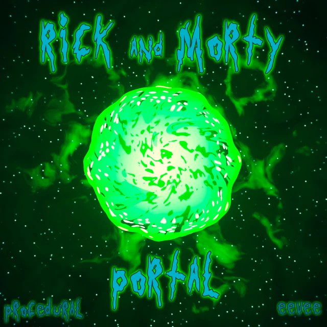 Procedural Rick and Morty Portal Blender Eevee 3D Model .c4d .max .obj .3ds .fbx .stl .blend