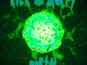 Blender procedurale di Rick e Morty Portal Eevee Modello 3D