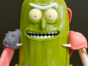 Pickle Rick Modelo 3D